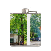 Flasche mit historischem Oark Flachmann (Rückseite)