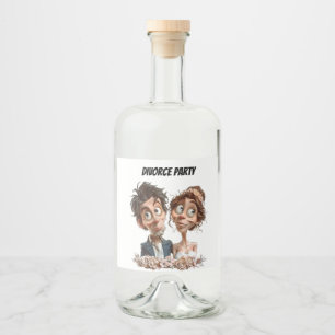 Flasche mit individualisierbarem Party Alkoholflaschenetikett