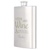 Flasche mit individuelle Name zu Weinangebot Flachmann (Links)