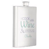 Flasche mit individuelle Name zu Weinangebot Flachmann (Rechts)