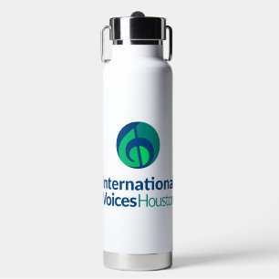 Flasche mit isoliertem Wasser mit Pop-Up-Straw - I
