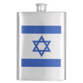 Flasche mit israelischer Flagge Flachmann (Vorderseite)