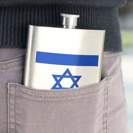 Flasche mit israelischer Flagge Flachmann (Beispiel)