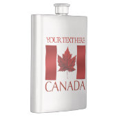 Flasche mit kanadischem Flasch - Trinkflaschen Flachmann (Rechts)