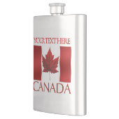 Flasche mit kanadischem Flasch - Trinkflaschen Flachmann (Links)