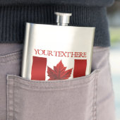 Flasche mit kanadischem Flasch - Trinkflaschen Flachmann (Beispiel)