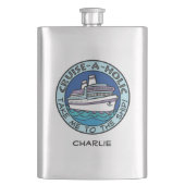 Flasche mit Kreuzfahrtschiff A-Holischer individue Flachmann (Vorderseite)