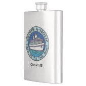Flasche mit Kreuzfahrtschiff A-Holischer individue Flachmann (Links)