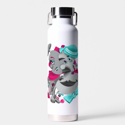 Flasche mit künstlichem Wasser (Vorne)