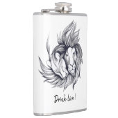 Flasche mit Liebe trinken Flachmann (Rechts)