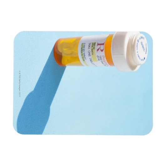 Flasche mit Medikamenten Magnet (Horizontal)