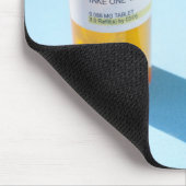 Flasche mit Medikamenten Mousepad (Ecke)