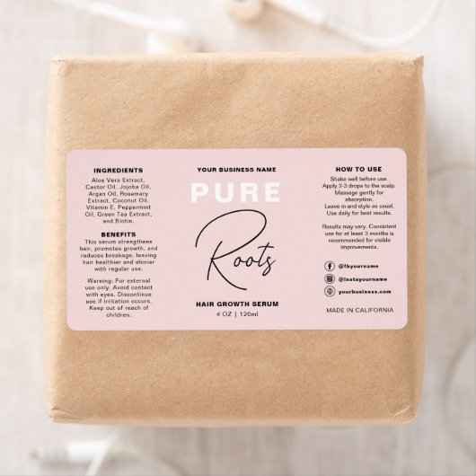 Flasche mit Minimalistischem Blütenpinsel (Insitu)