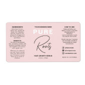 Flasche mit Minimalistischem Blütenpinsel (Vorne)