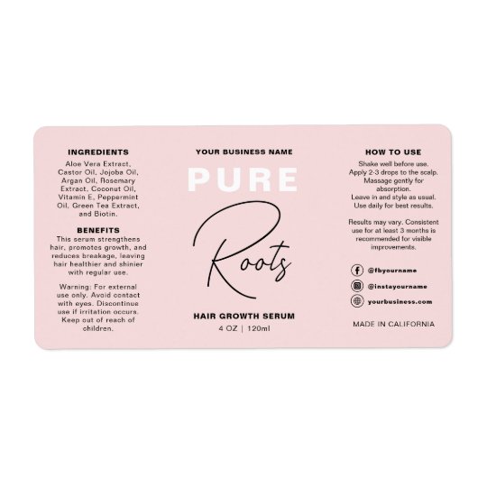 Flasche mit Minimalistischem Blütenpinsel (Vorne)