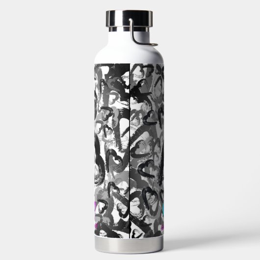 Flasche mit multiversen Herzklopfen (links)