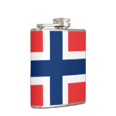 Flasche mit norwegischer Flagge Flachmann (Rechts)