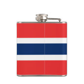 Flasche mit norwegischer Flagge Flachmann (Rückseite)
