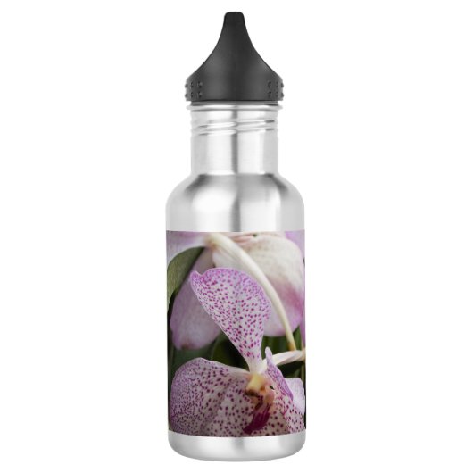 Flasche mit Orchideen Edelstahlflasche (Links)