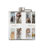 Flasche mit personalisierten Schwestern | Benutzer Flachmann (Rückseite)