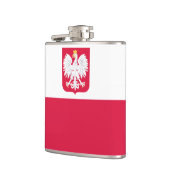 Flasche mit polnischer Flagge Flachmann (Links)