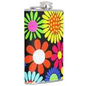 Flasche mit Power aus der hinteren Feder Blume Flachmann (Rechts)