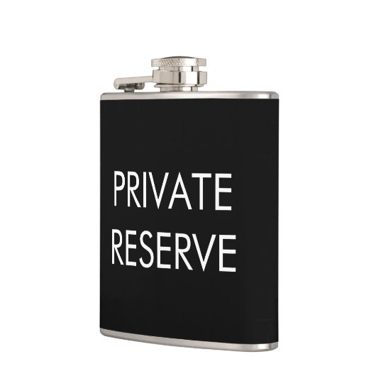 Flasche mit Privatreserven Flachmann (Links)