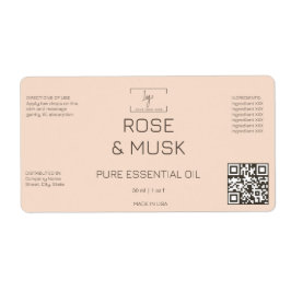 Flasche mit Qrcode für cosmetische Labels Dropper-