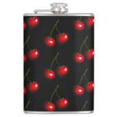 Flasche mit Red Sweet Cherries Flachmann (Vorderseite)