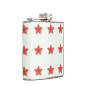 Flasche mit roten Sternen Flachmann (Rechts)