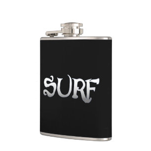 Flasche mit schwarzem Surf Flachmann