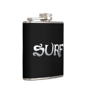 Flasche mit schwarzem Surf Flachmann (Rechts)