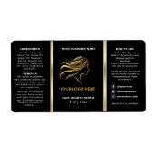 Flasche mit schwarzem und goldenem Logo (Vorne)