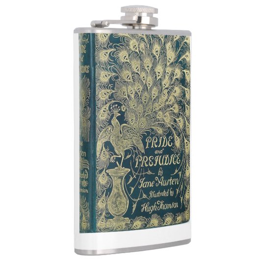 Flasche mit Stolz und Vorurteilen Flachmann (Rechts)