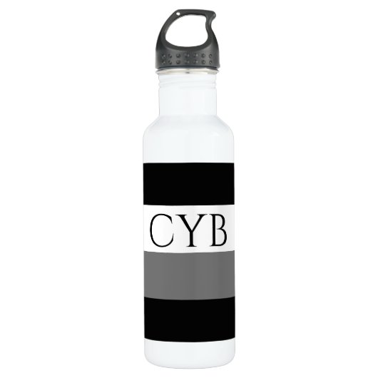 Flasche mit Strickwasser Edelstahlflasche (Vorderseite)