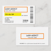 Flasche mit trendiger Pille Visitenkarte (Vorne/Hinten)