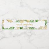 Flasche mit tropischem Wasser Wasserflaschenetikett (Einzelnes Label)