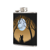 Flasche mit Überflasche für Katzen Getränke Flasch Flachmann (Links)