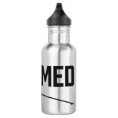 Flasche mit unbekanntem Wasser Edelstahlflasche (Rechts)