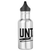 Flasche mit unbekanntem Wasser Edelstahlflasche (Links)