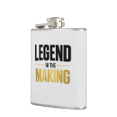 Flasche mit Vinyl-Ummantelung Flachmann (Links)