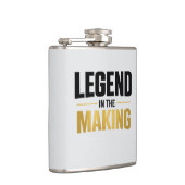 Flasche mit Vinyl-Ummantelung Flachmann (Rechts)