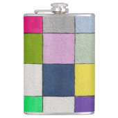 Flasche mit Vinyl-Ummantelung Flachmann (Vorderseite)