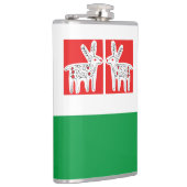 Flasche mit Vinyl-Ummantelung Flachmann (Rechts)