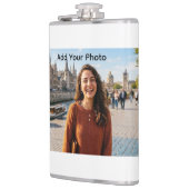 Flasche mit Vinyl-Ummantelung Flachmann (Links)
