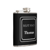 Flasche mit Vinyl-Ummantelung - Trauzeuge Flachmann (Rechts)