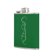 Flasche mit Vinyl umwickelt Flachmann (Links)