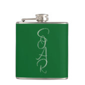 Flasche mit Vinyl umwickelt Flachmann (Vorderseite)