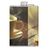 Flasche mit Vinylfolie Flachmann (Rückseite)