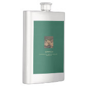 Flasche mit Vinylfolie Flachmann (Rechts)